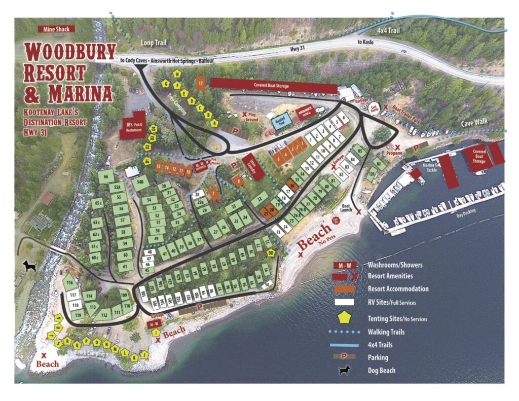 Woodbury Map Woodbury Resort and Marina